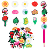 72Pcs 12 Style PVC Cartoon Style Straw Toppers FIND-DR0001-03-1