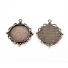 Tibetan Style Zinc Alloy Pendant Cabochon Settings LS-TIBEP-M003-16AB-NR-1