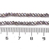 Baking Electroplate Glass Beads Strands X-DGLA-A039-J2MM-B06-4
