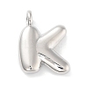 Rack Plating Brass Balloon Letter Pendants X-KK-C050-01P-K-1
