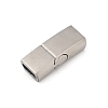 304 Stainless Steel Snap Lock Clasps STAS-U055-02A-P-1