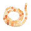 Natural Carnelian Beads Strands G-Q462-4mm-45-2