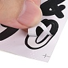 Number & Alphabet & Sign PVC Waterproof Self-Adhesive Sticker DIY-I073-04A-3