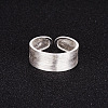 Luxurious 925 Sterling Silver Wide Band Cuff Finger Rings JR178A-3