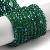 Electroplate Transparent Glass Beads Strands EGLA-A035-T4mm-L18-1