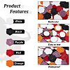 CRASPIRE 50Pcs 5 Colors Adhesive Wax Seal Stickers DIY-CP0008-29B-4