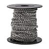 Tarnish Resistant 304 Stainless Steel Twist Chains CHS-K001-19-4.5mm-3