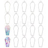 20Pcs Alloy Open Back Bezel Pendants FIND-CA0011-50S-1