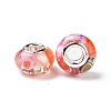 Transparent Resin European Rondelle Beads RPDL-P005-01P-13-3