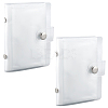 2Pcs PVC Mini Photocard Holder Book AJEW-SP0002-20A-05-1