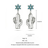 Alloy Resin Stud Dangle Earrings WG23A33-01-2