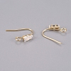 Brass Earring Hooks KK-L198-013G-2