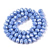 Electroplate Glass Beads Strands LS-EGLA-A044-P8mm-B17-3