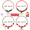 4Pcs 4 Styles ABS Plastic Pearl & Acrylic & Resin Beaded Necklaces Set NJEW-AB00010-3
