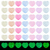 50Pcs Luminous Transparent Acrylic Beads LACR-TA0001-11-2