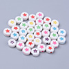 Opaque White Acrylic Beads X-MACR-S273-43-1