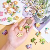 36Pcs Assorted Summer Beach Slime Opaque Resin Cabochons Palm Tree Duck Resin Cabochon Flatback Cartoon Surfing Embellishments for DIY Crafts Scrapbooking Phone Case Decor JX284A-3