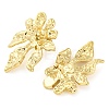 304 Stainless Steel Flower Stud Earrings for Women EJEW-U023-08G-3