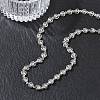 304 Stainless Steel Heart Link Chain Necklaces SA-CBA2696-01P-2