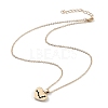 Golden Plated Heart with Constellation/Zodiac Sign Alloy Enamel Pendant Necklaces NJEW-H214-A09-G-4