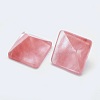 Watermelon Stone Glass Cabochons G-G759-Y17-2