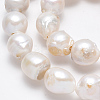 Natural Baroque Pearl Keshi Pearl Beads Strands PEAR-Q007-16-3