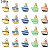 24Pcs Rack Plating Alloy Pendants FIND-YW0010-44-1