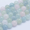 Natural Morganite Beads Strands G-L478-28-8mm-1