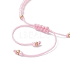 2Pcs Valentine's Day Dyed Natural White Jade Bead & Rose Quartz & TOHO Round Seed Beads Braided Bead Bracelets for Women BJEW-MZ00244-6