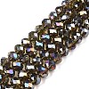 Electroplate Glass Beads Strands EGLA-A044-T8mm-B16-1