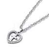 201 Stainless Steel Singapore Chain Necklaces NJEW-C042-11P-2
