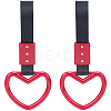 2Pcs ABS Plastic Heart Rear Bumper Warning Handle Ring HJEW-SP0001-49C-1