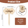 1 Bag Wooden Plant Labels AJEW-CA0004-83B-2