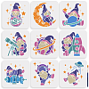 1 Set Spaceman Gnome Theme PET Hollow Out Drawing Painting Stencils DIY-MA0004-56-1
