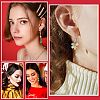12 Pairs 12 Style Christmas Theme Alloy Dangle Earrings EJEW-SC0001-33-4