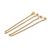 Long Chain Tassel Dangle Stud Earrings for Girl Women ZIRC-C025-24G-1