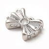 Brass Micro Pave Clear Cubic Zirconia Pendants ZIRC-P113-03P-2