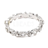 10Pcs Alloy with Crystal Rhinestone Finger Rings WG3531F-03-2