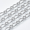 Tarnish Resistant 304 Stainless Steel Curb Chains CHS-S001-07A-P-1