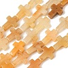 Natural Topaz Jade Beads Strands G-I337-A08-01-2