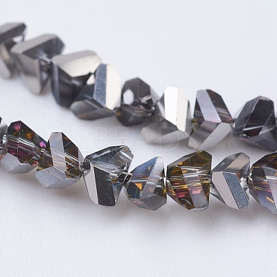 Electroplate Glass Beads Strands EGLA-J145-4mm-HP01-1