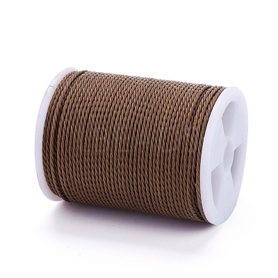 Round Waxed Polyester Cord YC-G006-01-1.0mm-03-1