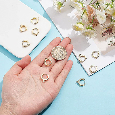 10Pcs Brass Huggie Hoop Earring Findings KK-BC0008-83-1