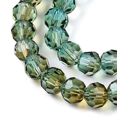 Baking Paint Transparent Glass Beads X1-DGLA-A035-T4mm-A08-1