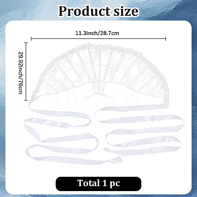Lace Cape Collar AJEW-WH20091-001B-1