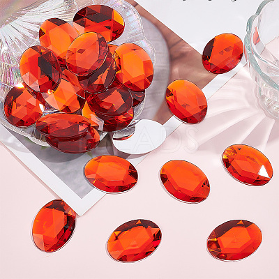 Flat Back Acrylic Rhinestone Cabochons GACR-GA0001-01-1