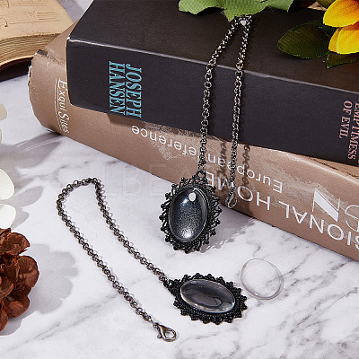 Alloy Graduation Cap Brim Chains Tassel Photo Charms DIY-SC0020-64-1
