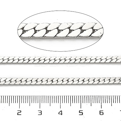 304 Stainless Steel Curb Chains CHS-A016-36P-A-1