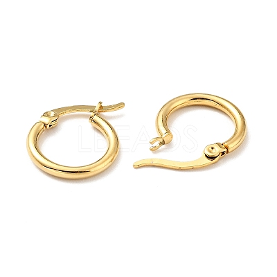 PVD Vacuum Plating 201 Stainless Steel Hoop Earrings for Women LS-EJEW-G260-02E-G-1