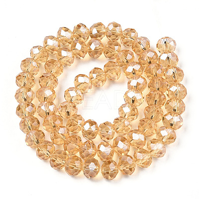 Electroplate Glass Beads Strands EGLA-A034-T4mm-A30-1